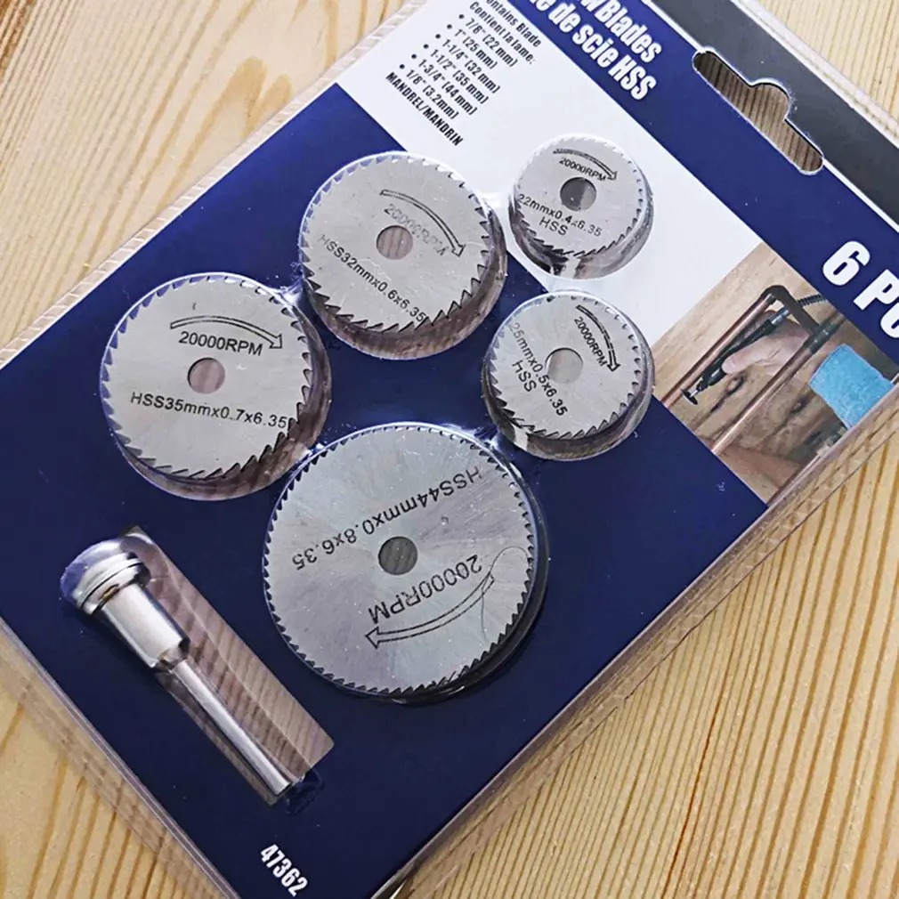 Cordless Rotary Tool Kit Accessories - HSS 6 buah alat putar pisau