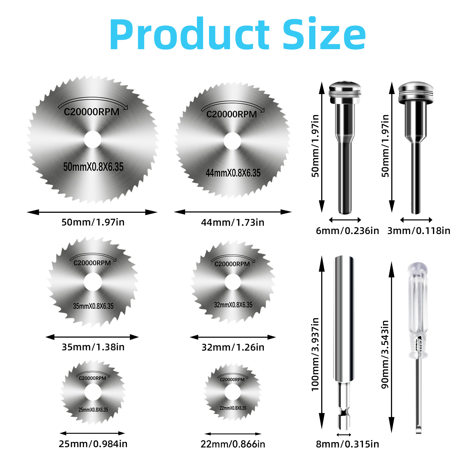 Pisau Gergaji Baja Kecepatan T - Cordless Rotary Tool Kit Accessories ulasan dan harga